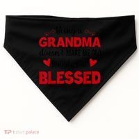 Being A Grandma Doesnt Make Me Old It Makes Me Blessed USA-Made Doggie Bandana thumb 0