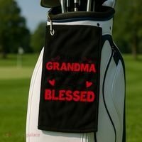 Being A Grandma Doesnt Make Me Old It Makes Me Blessed Golf Towel thumb 2