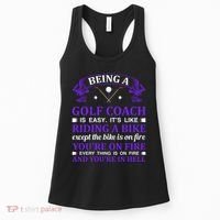 Being A Golf Coach Is Easy It's Like Riding A Bike Women's Tank Top thumb 0