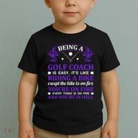 Being A Golf Coach Is Easy It's Like Riding A Bike Toddler T-Shirt thumb 2