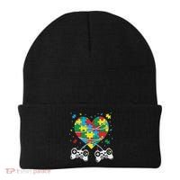 Boys Autism Gift Game Autism Awareness Month Day Men Kids Cool Gift Beanie thumb 0