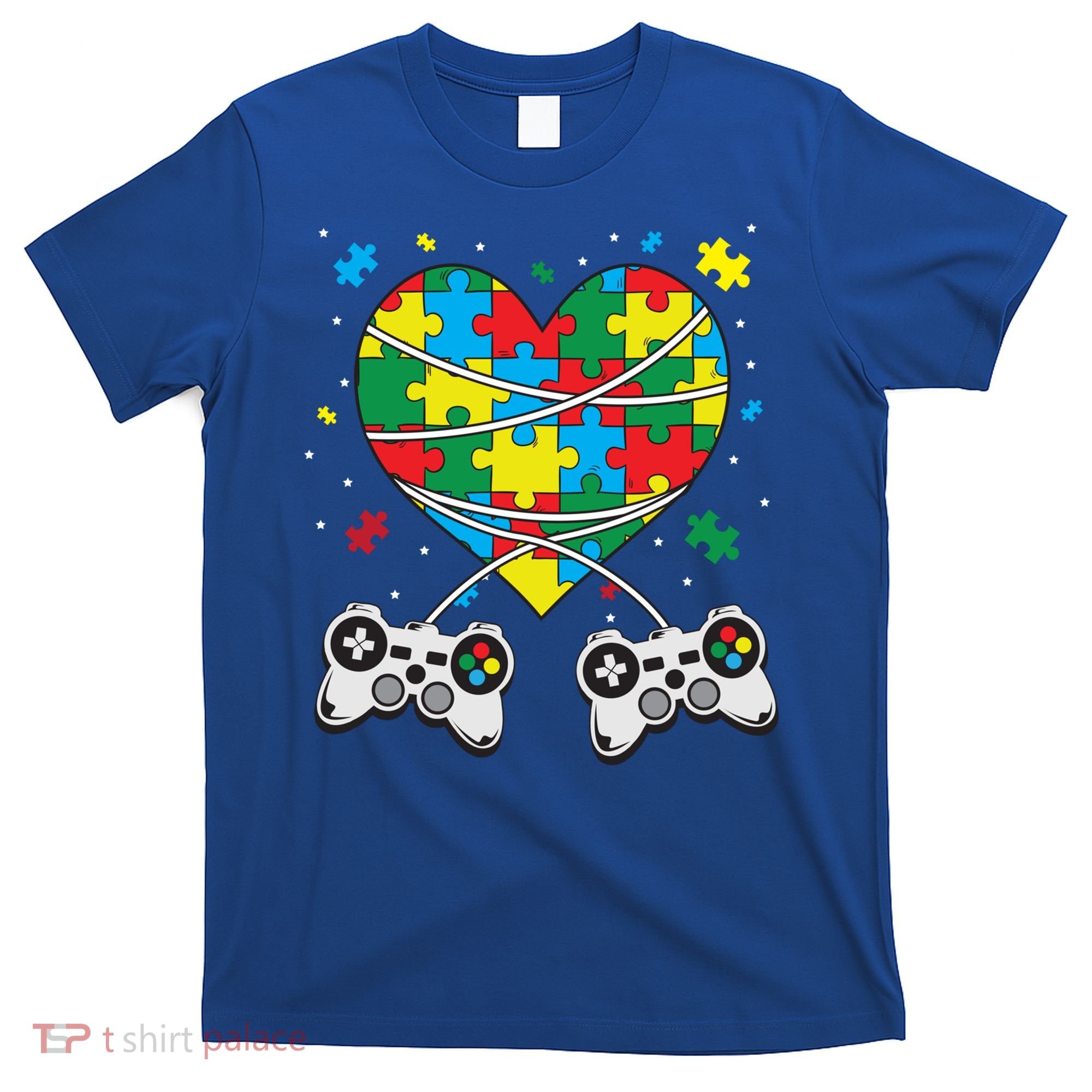 Boys Autism Gift Game Autism Awareness Month Day Men Kids Cool Gift T-Shirt