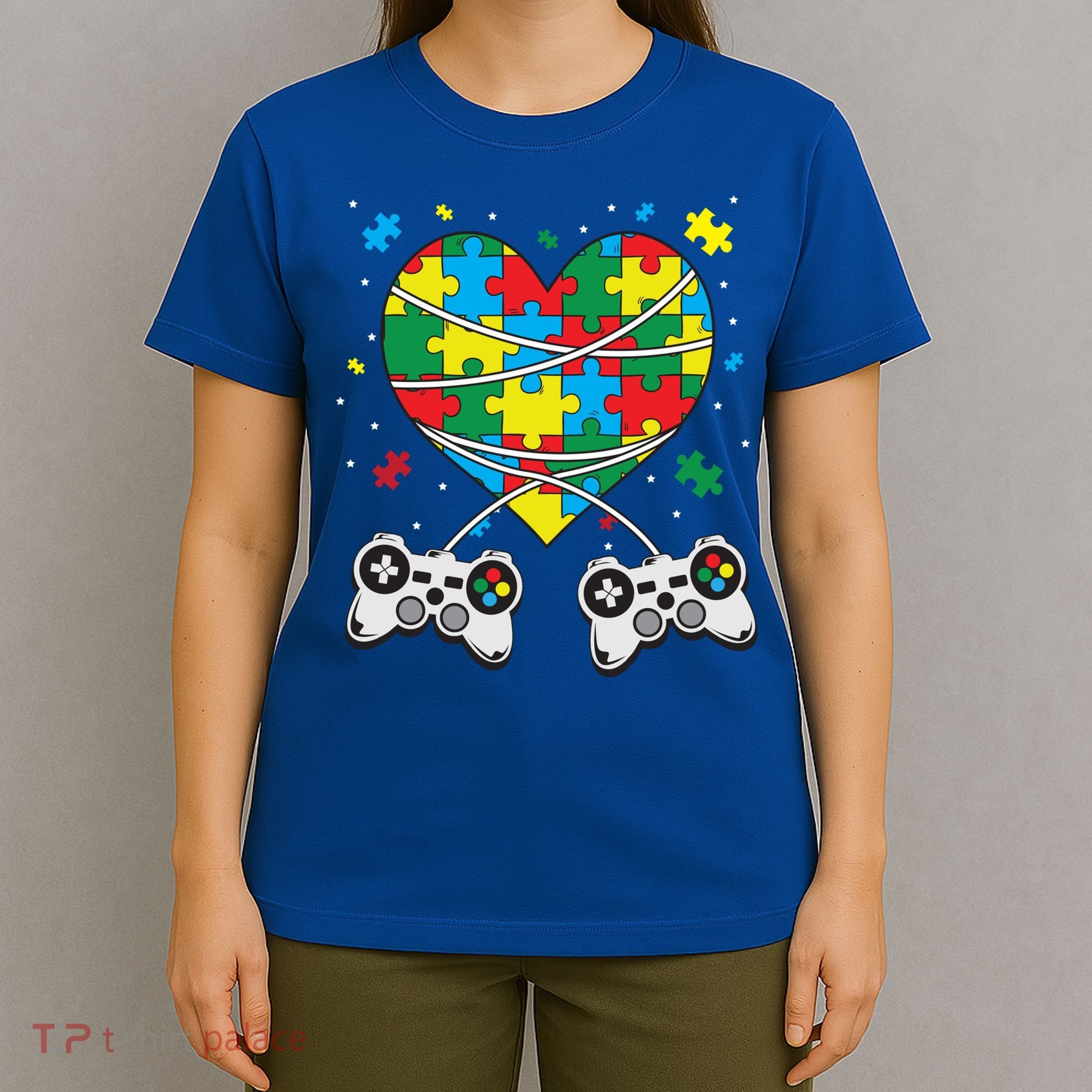 Boys Autism Gift Game Autism Awareness Month Day Men Kids Cool Gift T-Shirt