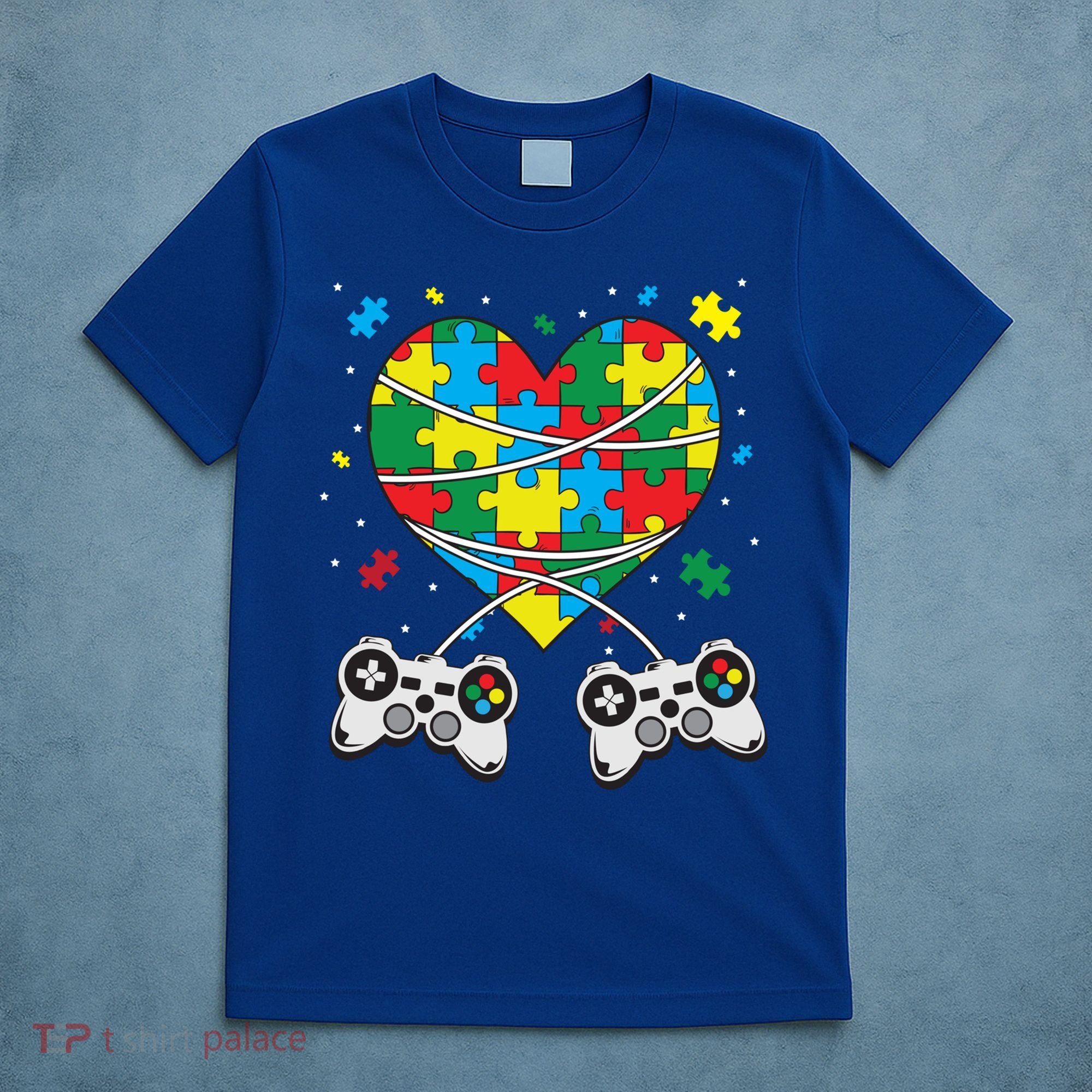 Boys Autism Gift Game Autism Awareness Month Day Men Kids Cool Gift T-Shirt