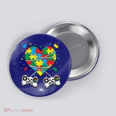 Boys Autism Gift Game Autism Awareness Month Day Men Kids Cool Gift Button