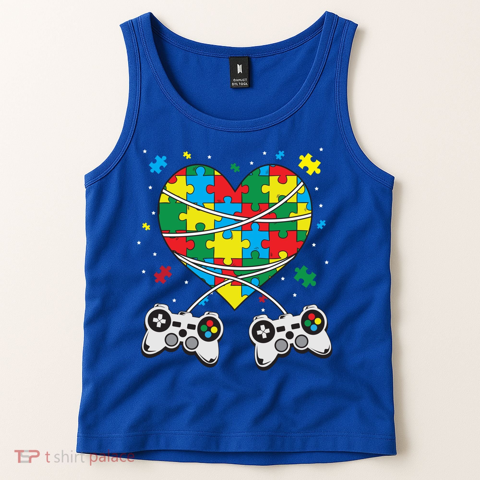 Boys Autism Gift Game Autism Awareness Month Day Men Kids Cool Gift Tank Top