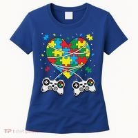 Boys Autism Gift Game Autism Awareness Month Day Men Kids Cool Gift Women's T-Shirt thumb 0