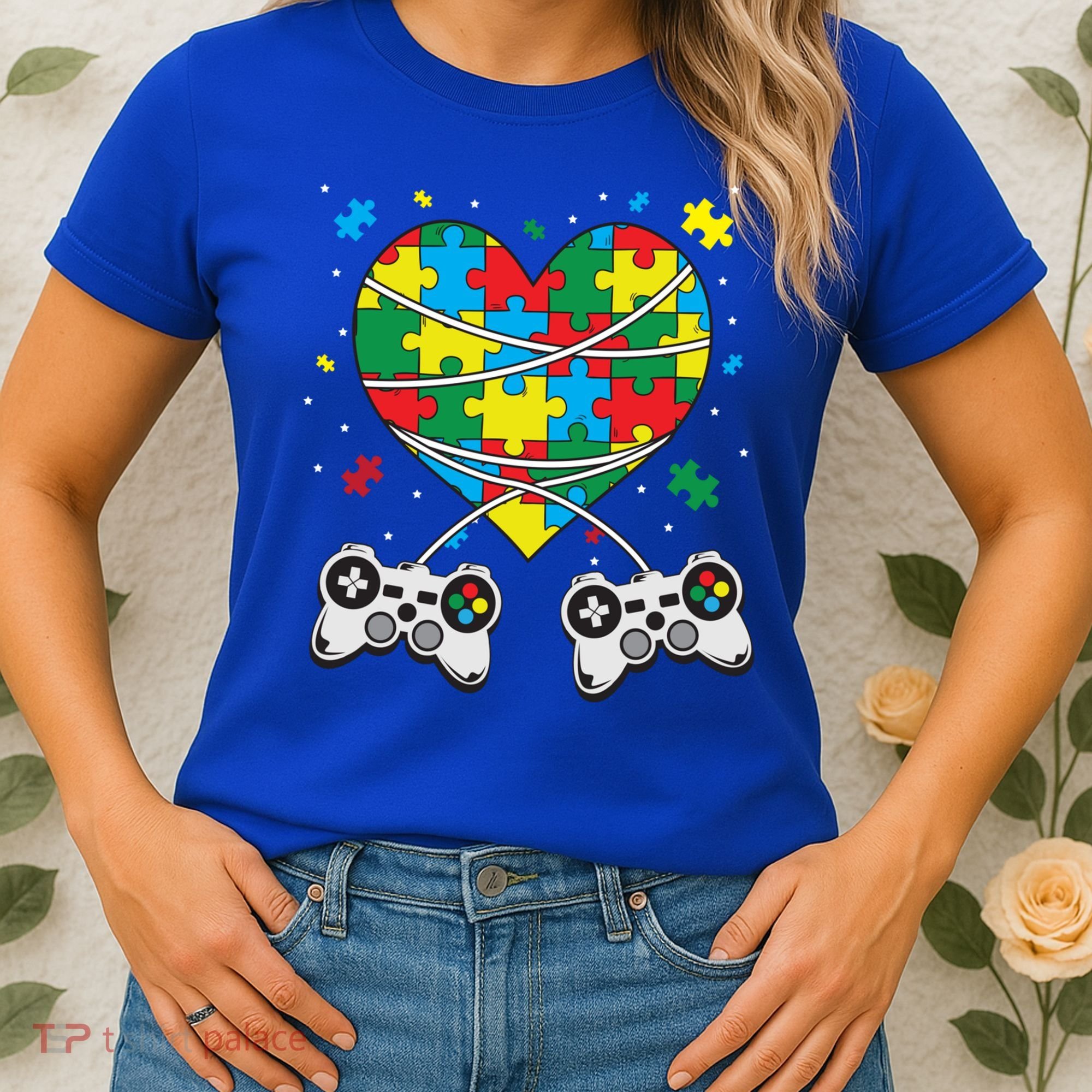 Boys Autism Gift Game Autism Awareness Month Day Men Kids Cool Gift Women's T-Shirt
