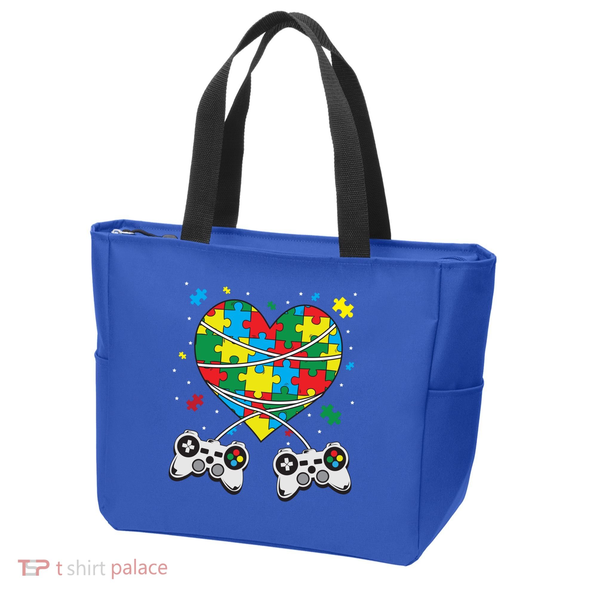 Boys Autism Gift Game Autism Awareness Month Day Men Kids Cool Gift Tote Bag