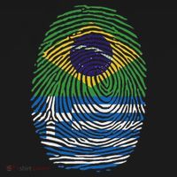 Brazil And Greece Fingerprint Half Brazilian Greek Roots Visor thumb 3