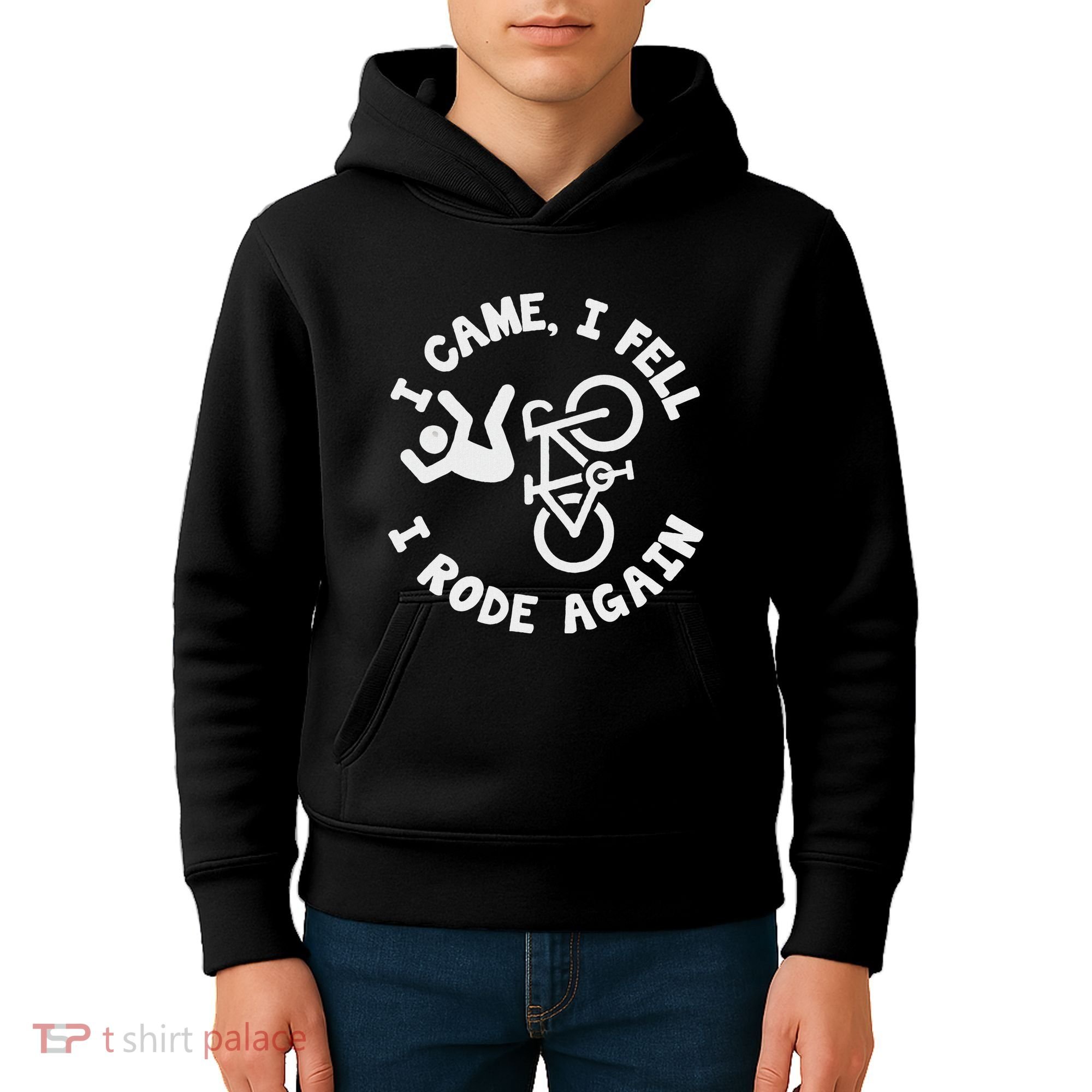Bike Accident Get Well Bicycle Crash Survivor Recovery Kids Hoodie
