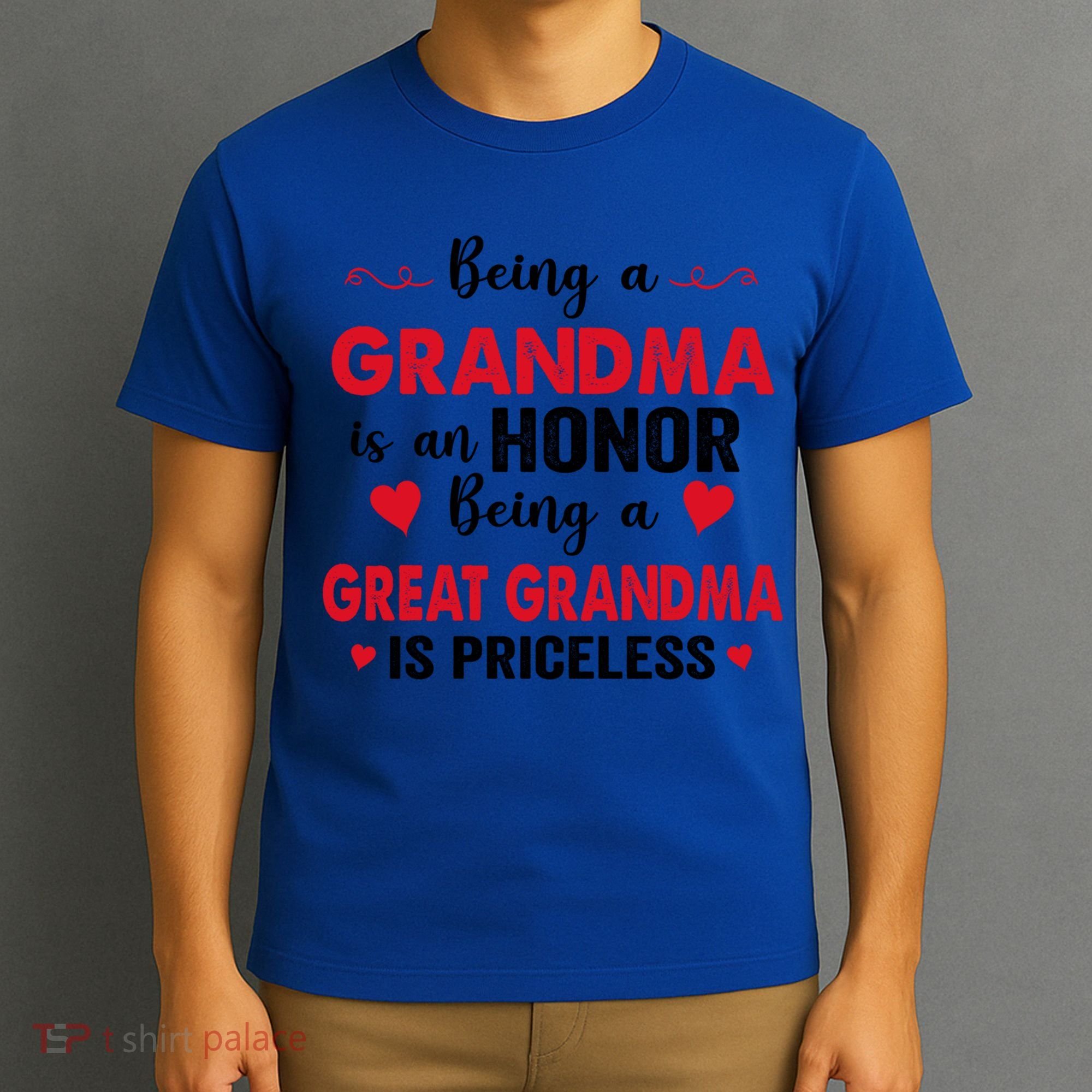 Being A Grandma Is An Honor Being Great Grandma Is Priceless Cool Gift T-Shirt