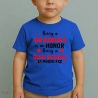 Being A Grandma Is An Honor Being Great Grandma Is Priceless Cool Gift Toddler T-Shirt thumb 2
