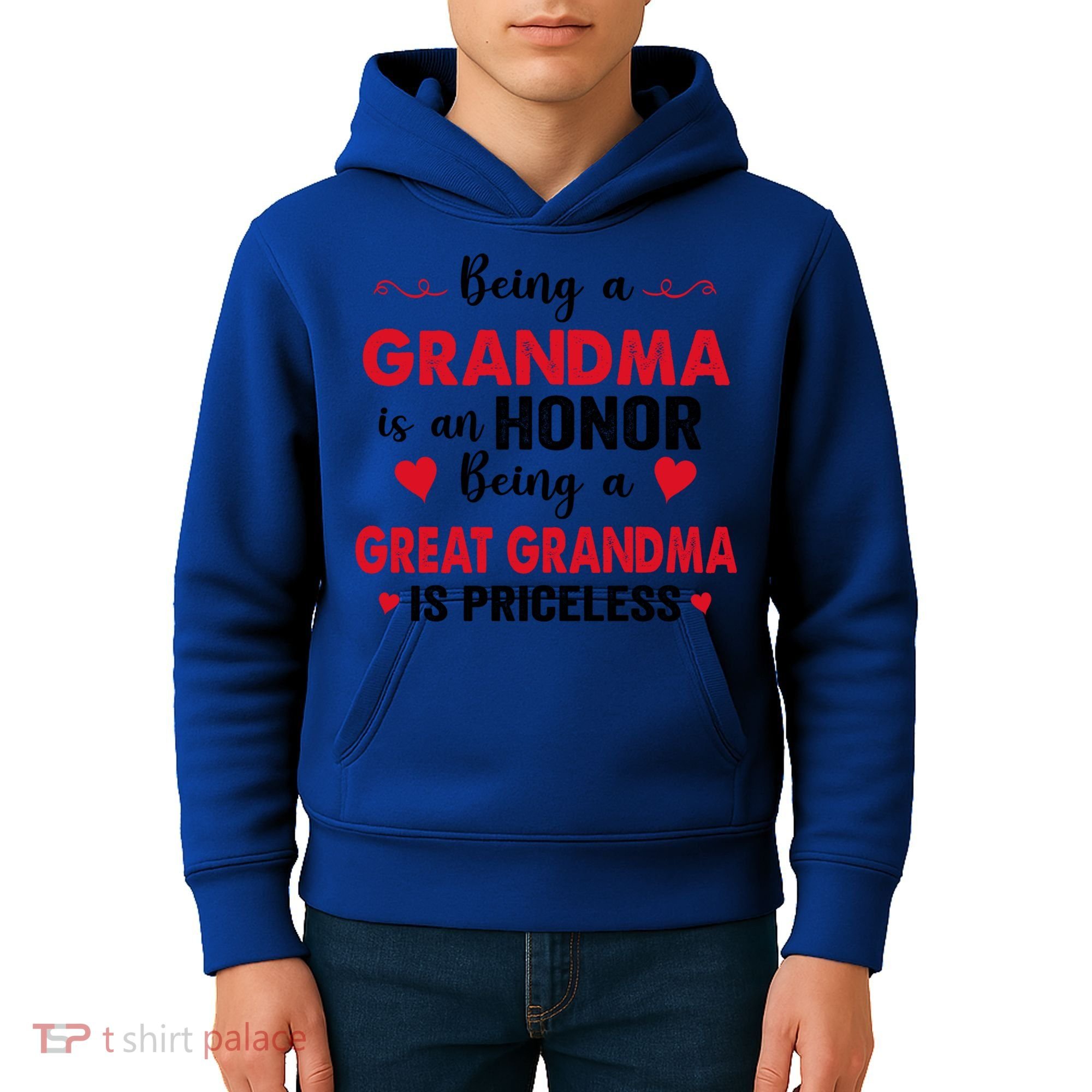 Being A Grandma Is An Honor Being Great Grandma Is Priceless Cool Gift Kids Hoodie