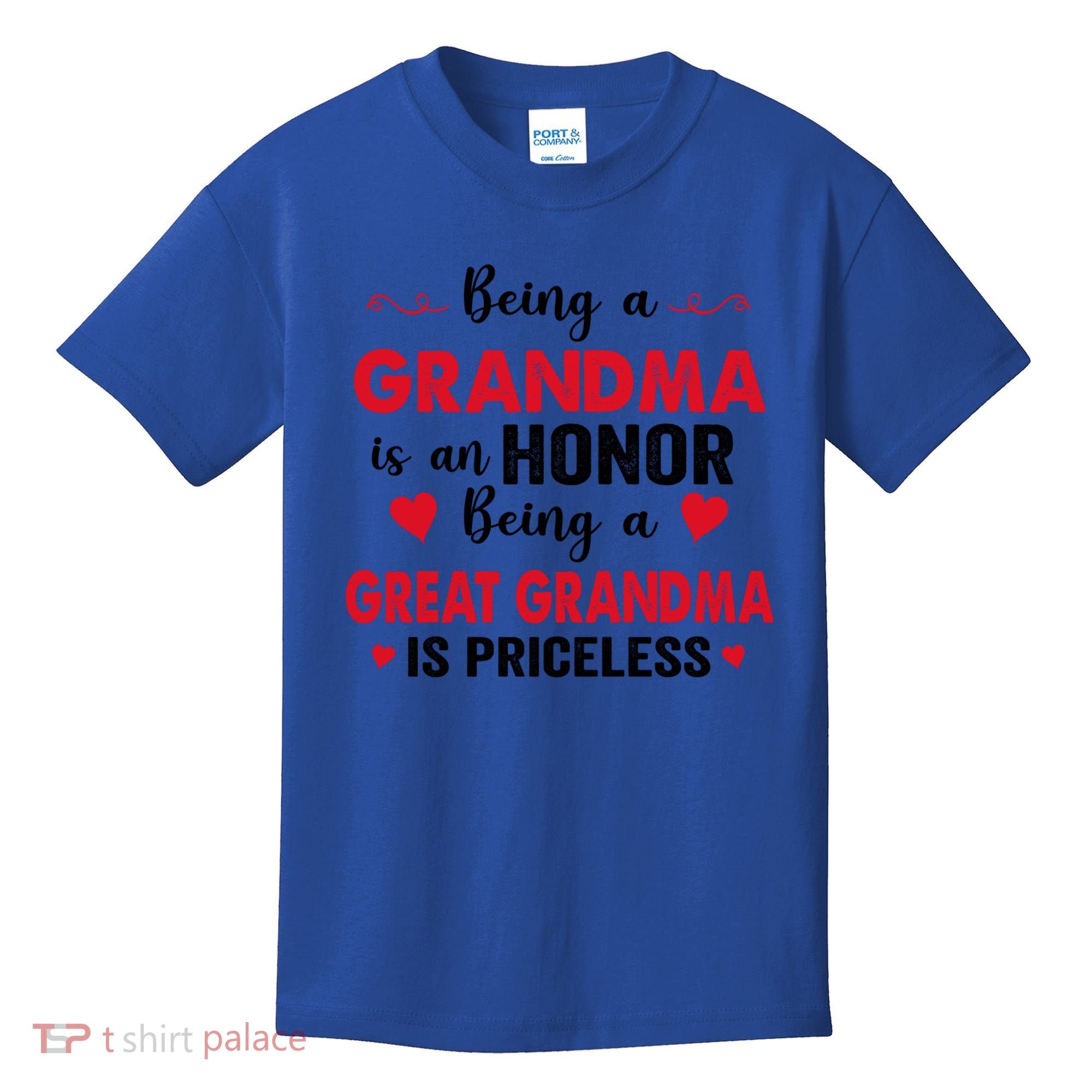 Being A Grandma Is An Honor Being Great Grandma Is Priceless Cool Gift Kids T-Shirt