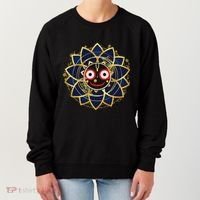 Blue And Gold Jagannath Hindu Hare Krishna Women's Sweatshirt thumb 0