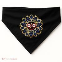 Blue And Gold Jagannath Hindu Hare Krishna USA-Made Doggie Bandana thumb 0