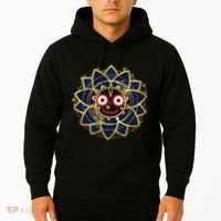 Blue And Gold Jagannath Hindu Hare Krishna Hoodie thumb 2
