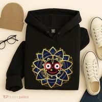 Blue And Gold Jagannath Hindu Hare Krishna Hoodie thumb 4