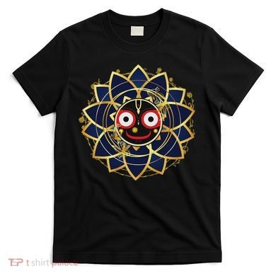 Blue And Gold Jagannath Hindu Hare Krishna T-Shirt