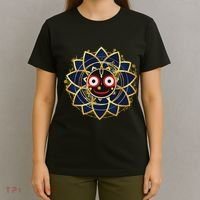 Blue And Gold Jagannath Hindu Hare Krishna T-Shirt thumb 4