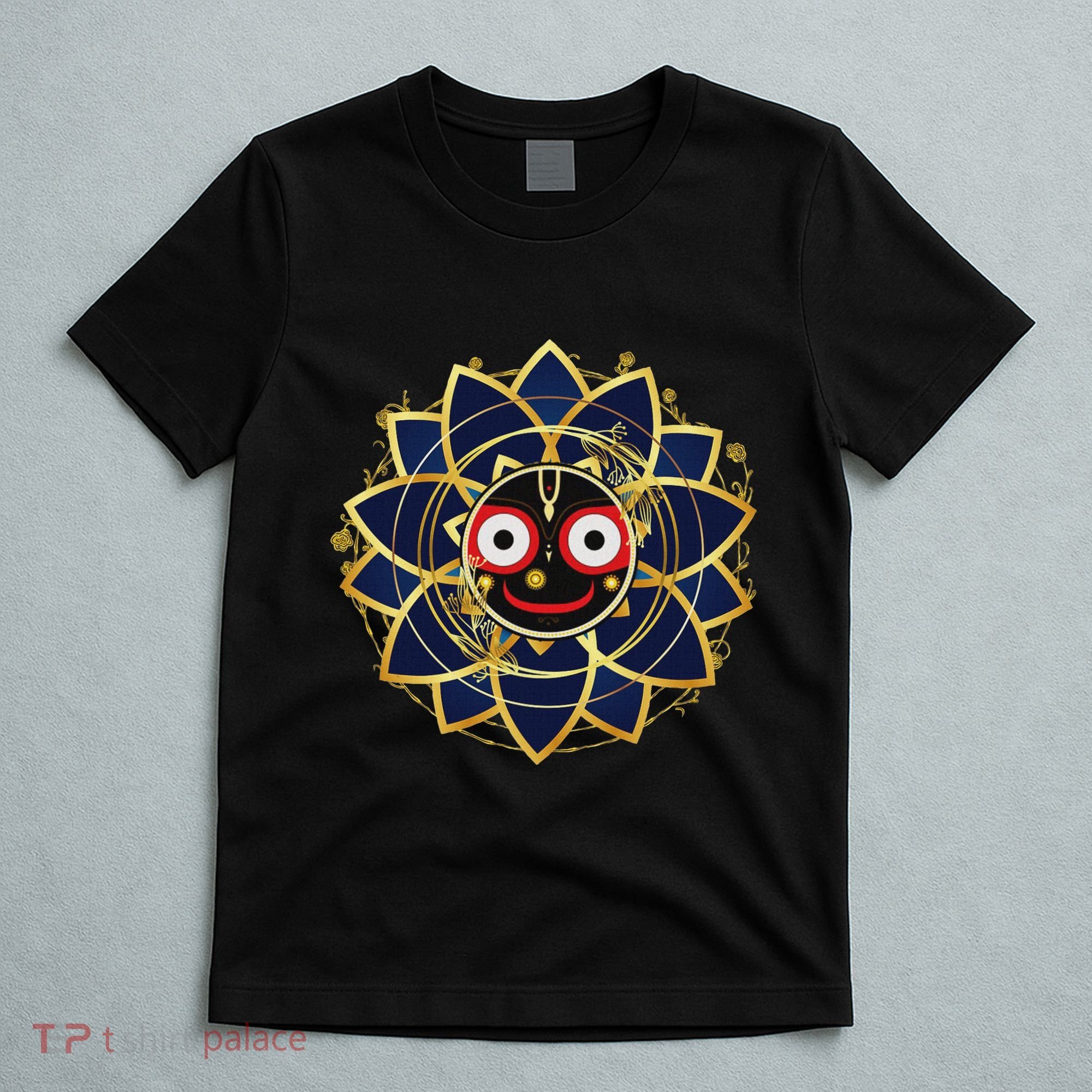 Blue And Gold Jagannath Hindu Hare Krishna T-Shirt