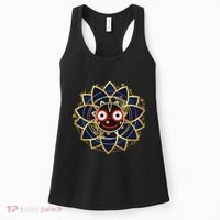 Blue And Gold Jagannath Hindu Hare Krishna Women's Tank Top thumb 0