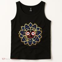 Blue And Gold Jagannath Hindu Hare Krishna Tank Top thumb 2