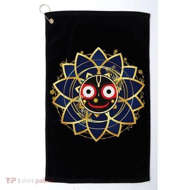 Blue And Gold Jagannath Hindu Hare Krishna Golf Towel