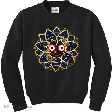 Blue And Gold Jagannath Hindu Hare Krishna Kids Sweatshirt