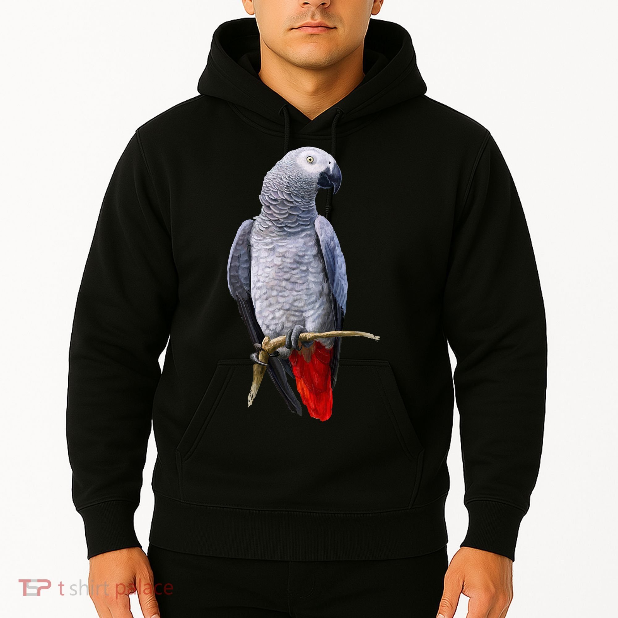 Beautiful African Grey Parrot Hoodie