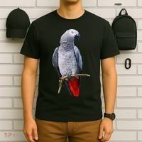 Beautiful African Grey Parrot T-Shirt thumb 6
