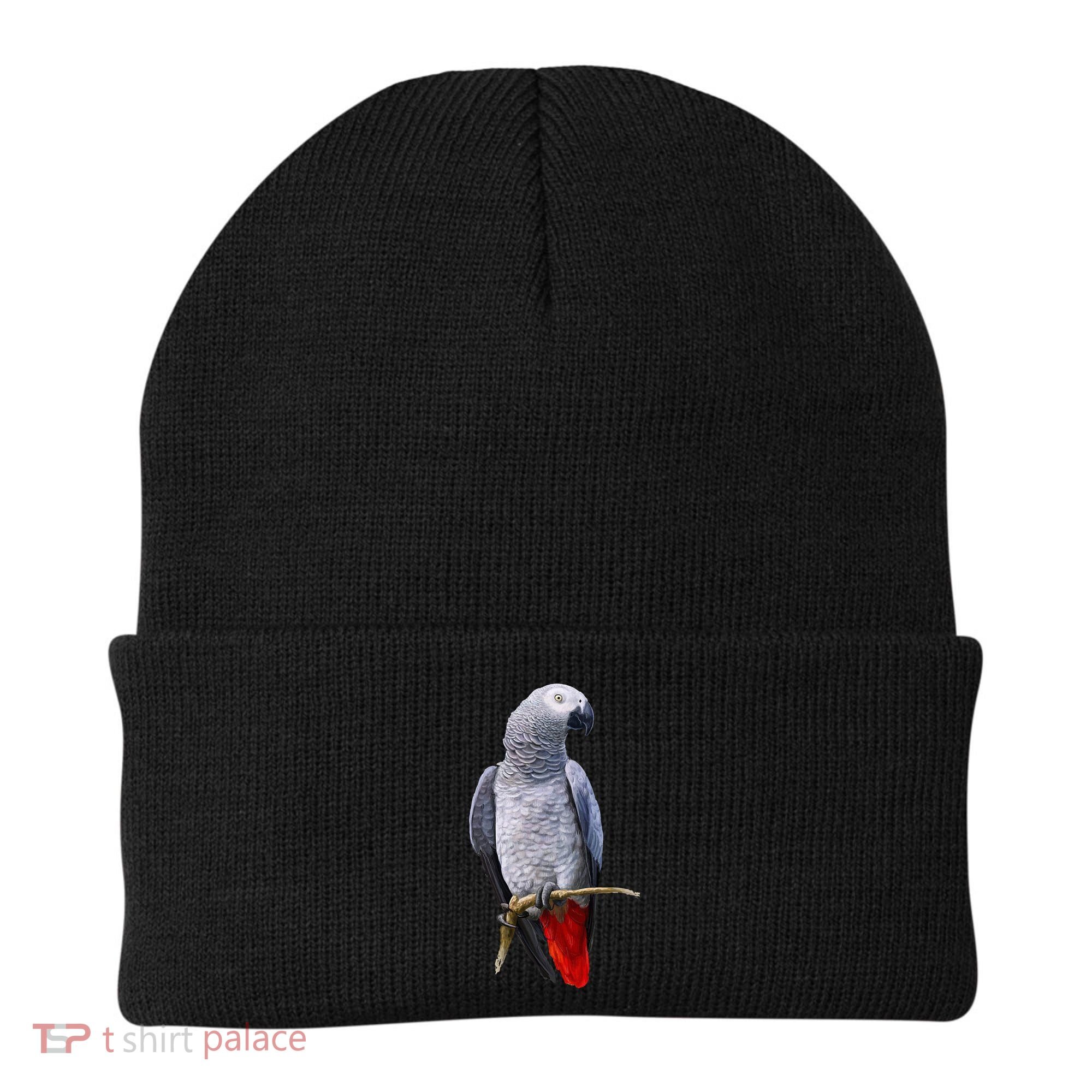 Beautiful African Grey Parrot Beanie