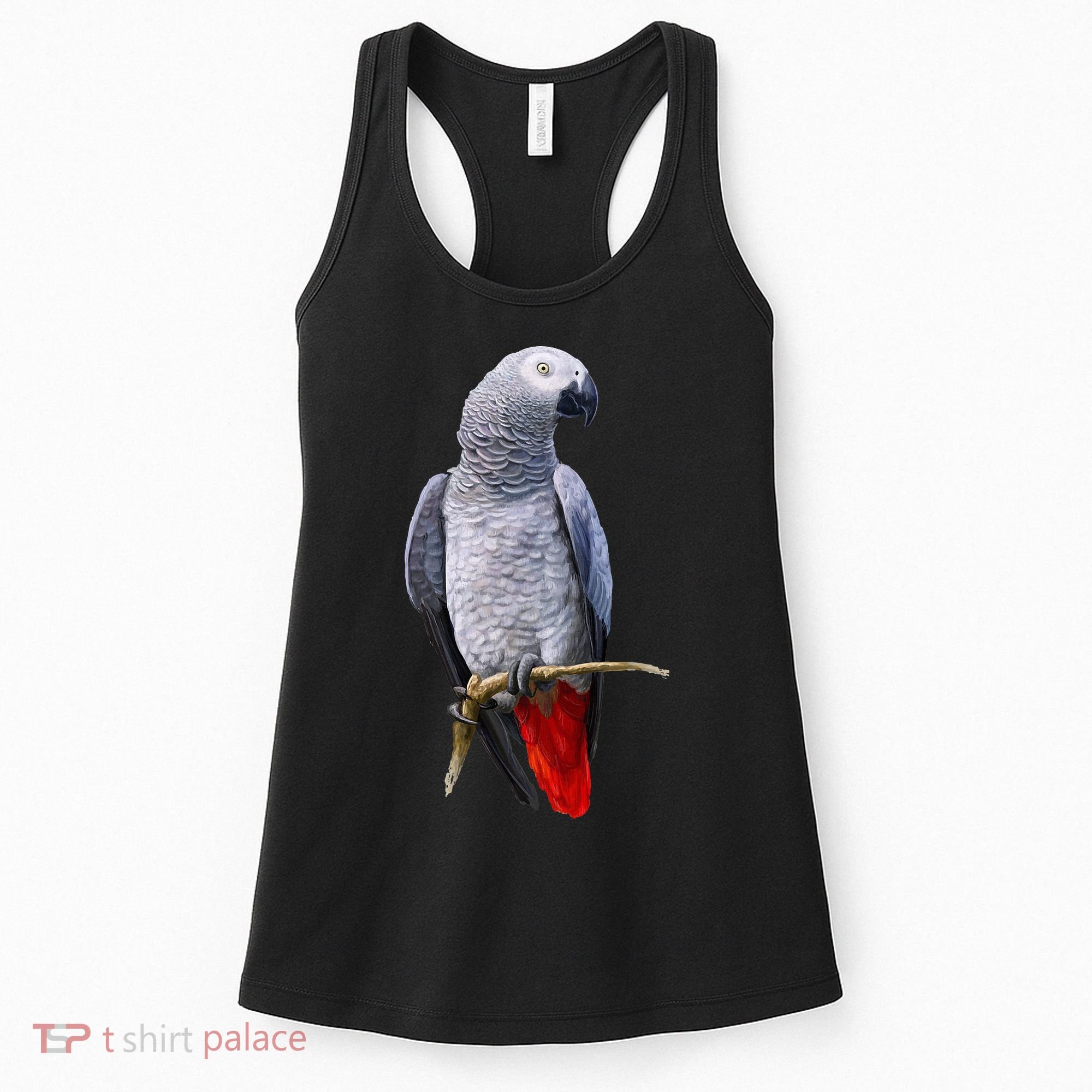 Beautiful African Grey Parrot Women's Tank Top