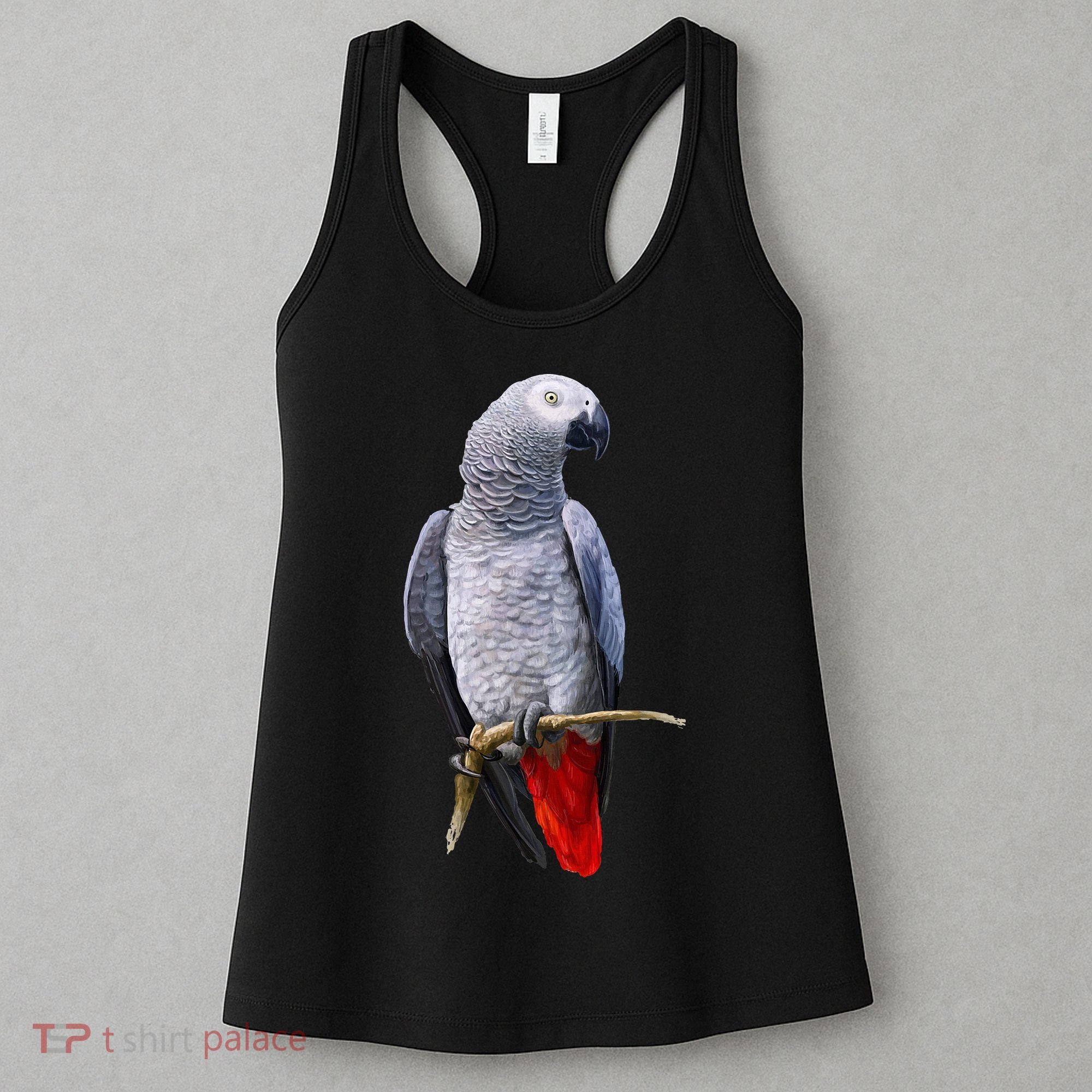 Beautiful African Grey Parrot Women's Tank Top