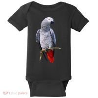 Beautiful African Grey Parrot Baby Bodysuit thumb 0
