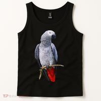 Beautiful African Grey Parrot Tank Top thumb 2