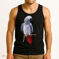 Beautiful African Grey Parrot Tank Top thumb 3