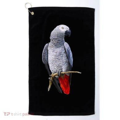 Beautiful African Grey Parrot Golf Towel