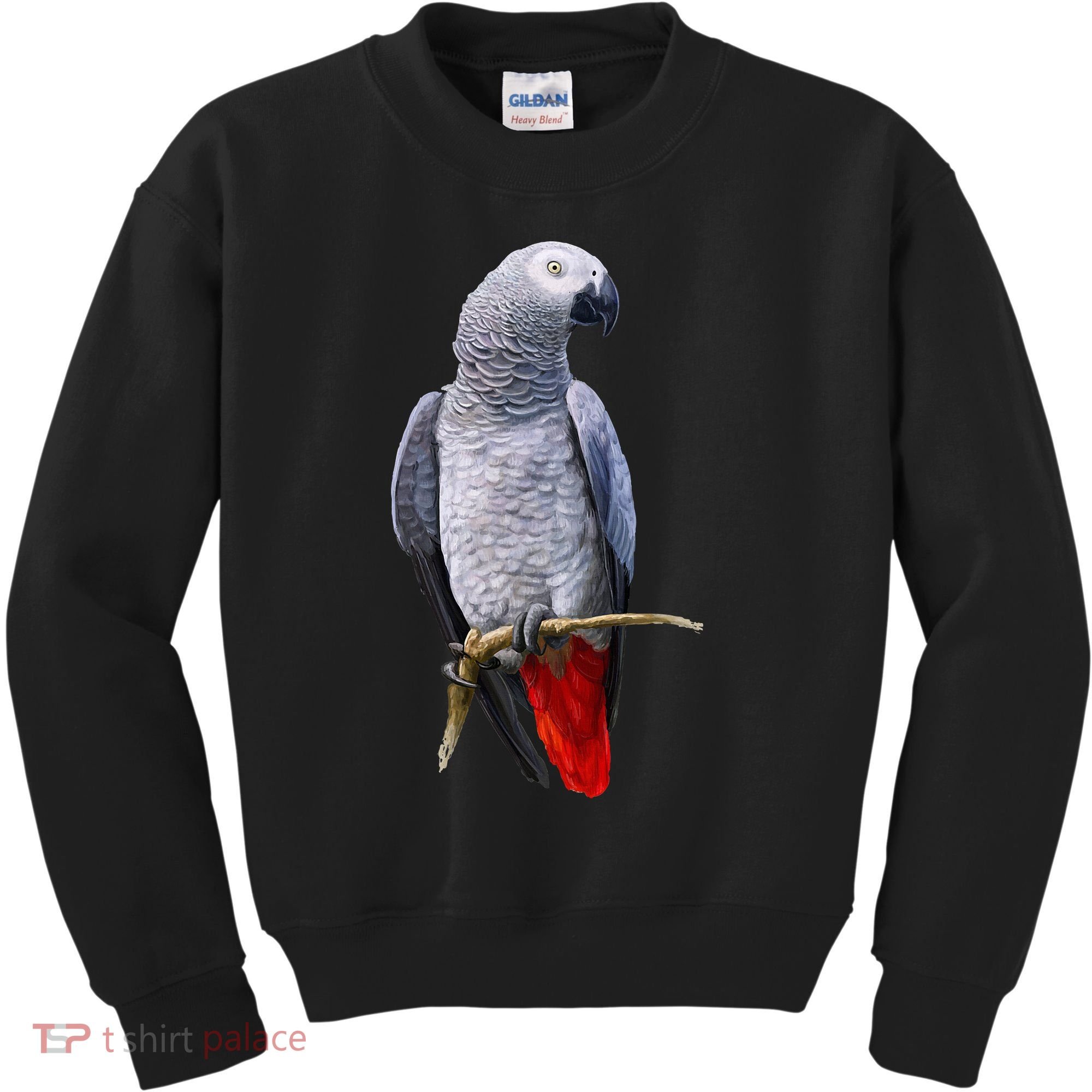 Beautiful African Grey Parrot Kids Sweatshirt
