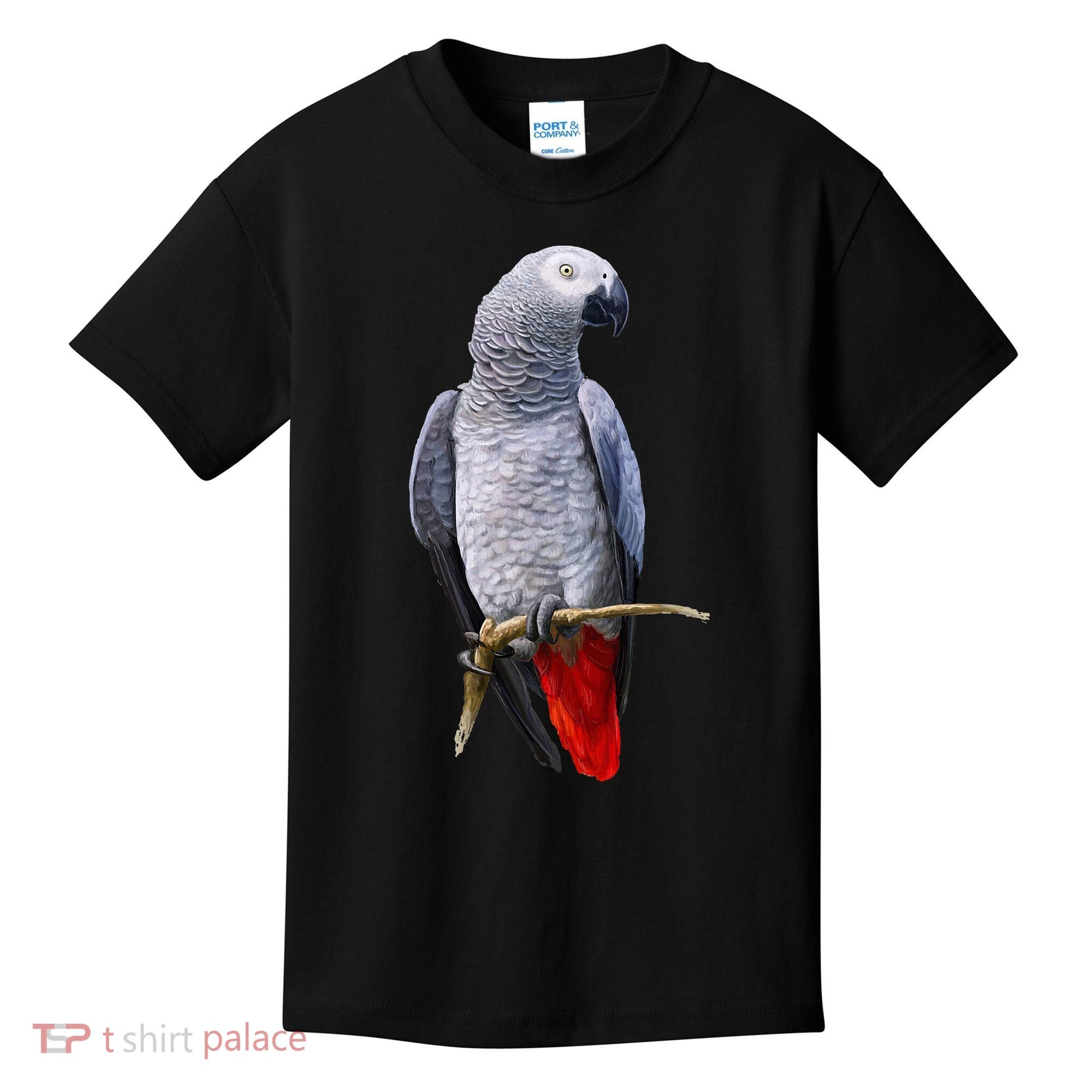 Beautiful African Grey Parrot Kids T-Shirt