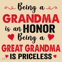 Being A Grandma Is An Honor Being Great Grandma Is Priceless Cool Gift Tote Bag thumb 4