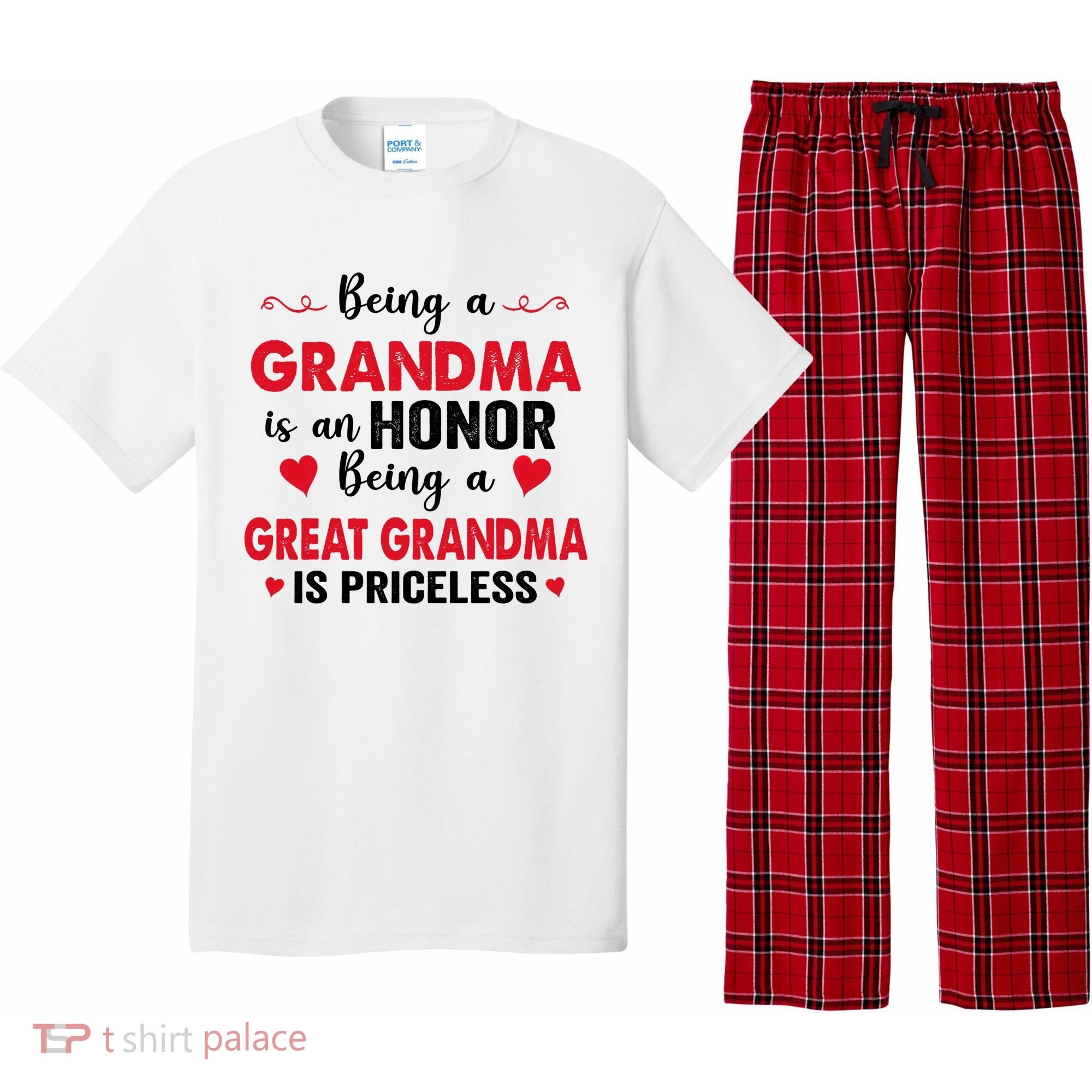 Being A Grandma Is An Honor Being Great Grandma Is Priceless Cool Gift Pajama Set