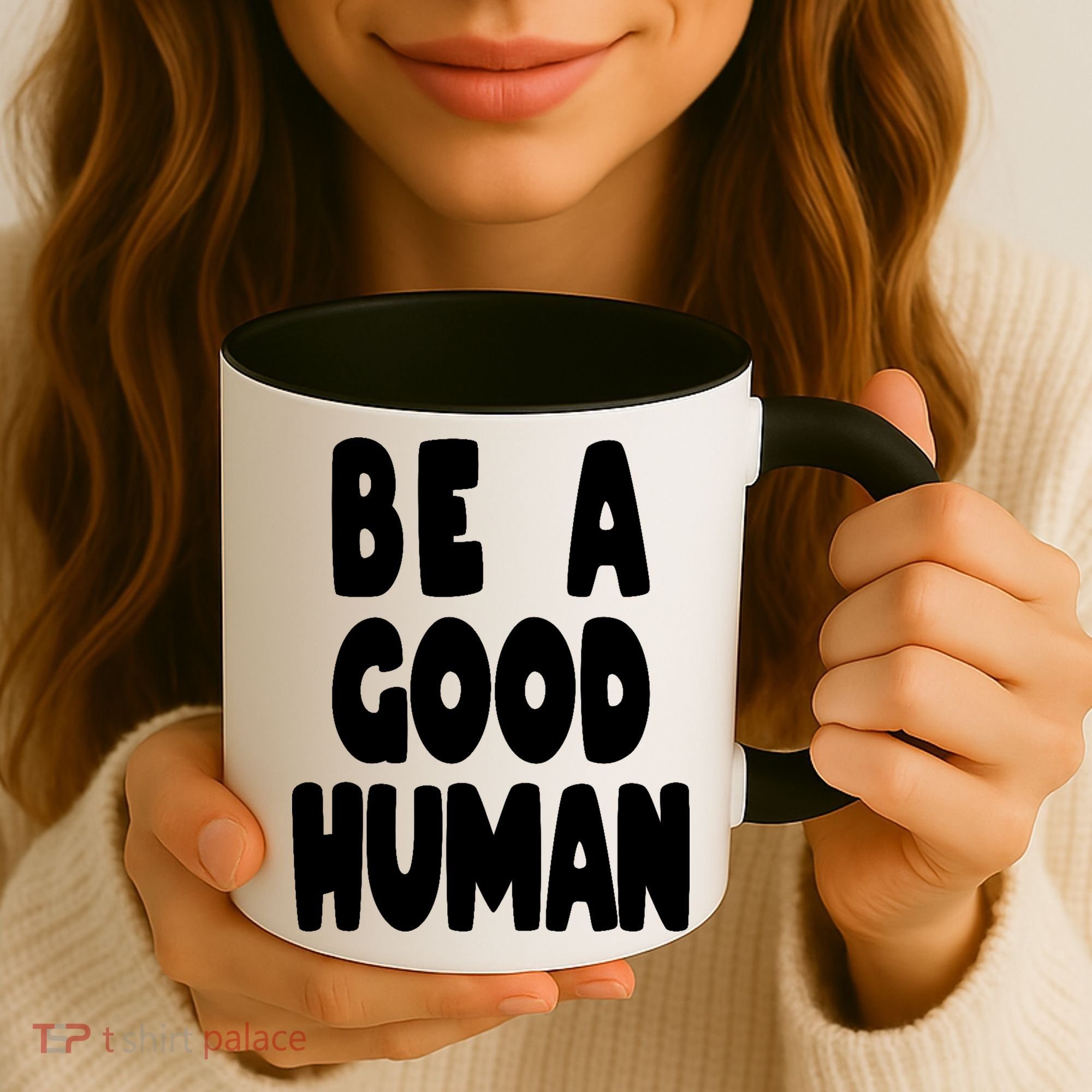 Be A Good Human Faith Coffee Mug