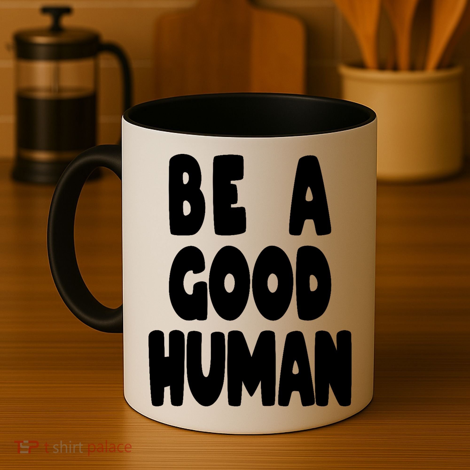 Be A Good Human Faith Coffee Mug