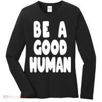 Be A Good Human Faith Women's Long Sleeve Shirt thumb 0