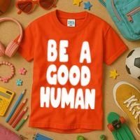 Be A Good Human Faith Kids T-Shirt thumb 3