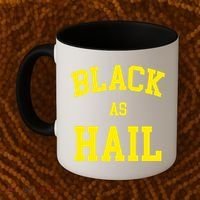Black As Hail Yellow College Logo Coffee Mug thumb 2