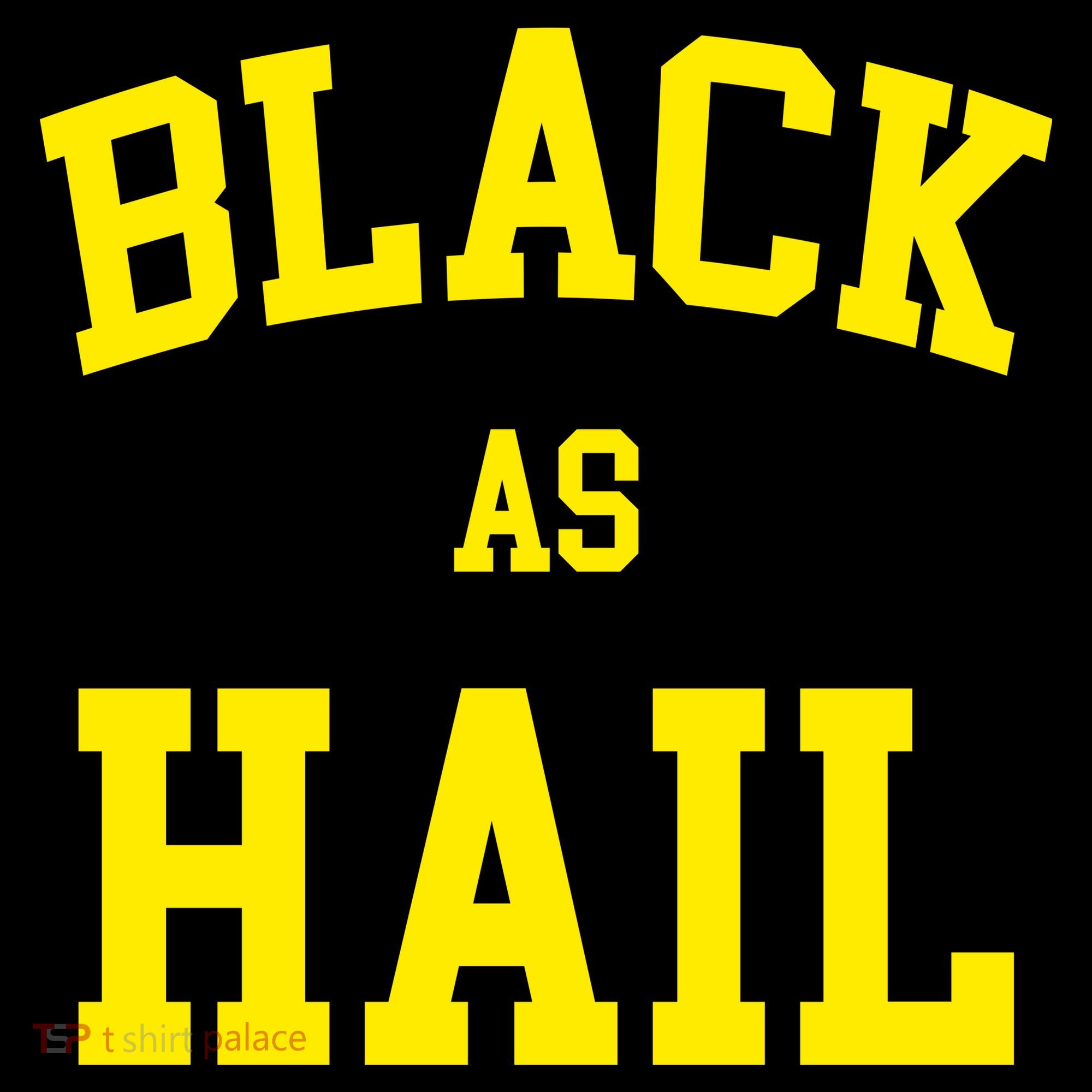 Black As Hail Yellow College Logo Coffee Mug