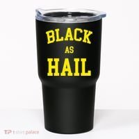 Black As Hail Yellow College Logo Tumbler thumb 0